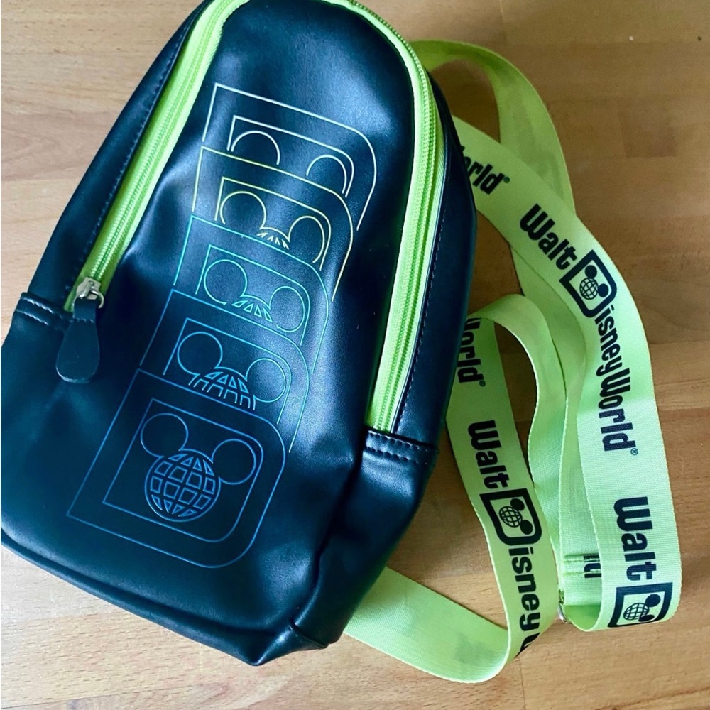 Disney bag (green, blue, and black)